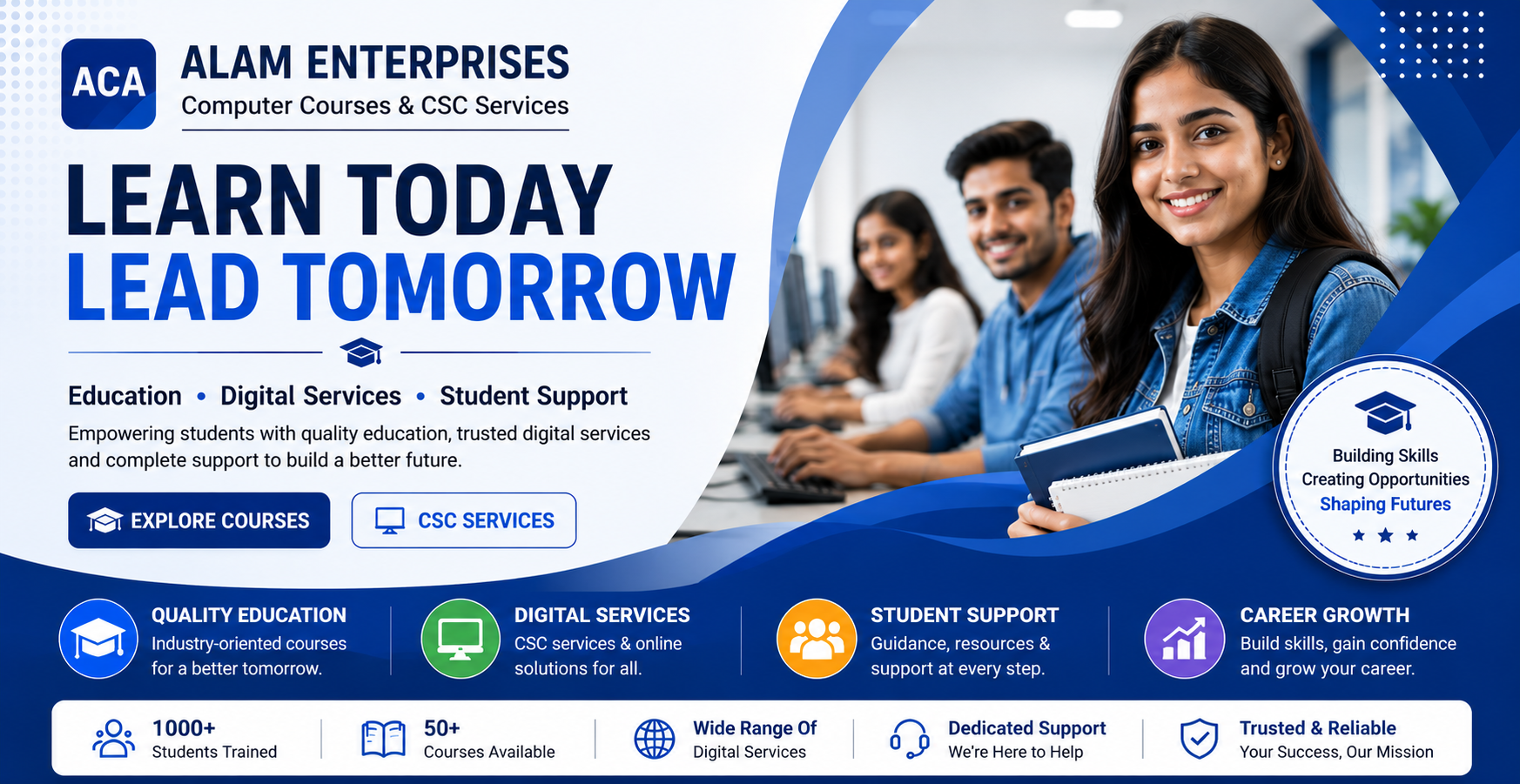 ALAM COMPUTER ACADEMY banner 1