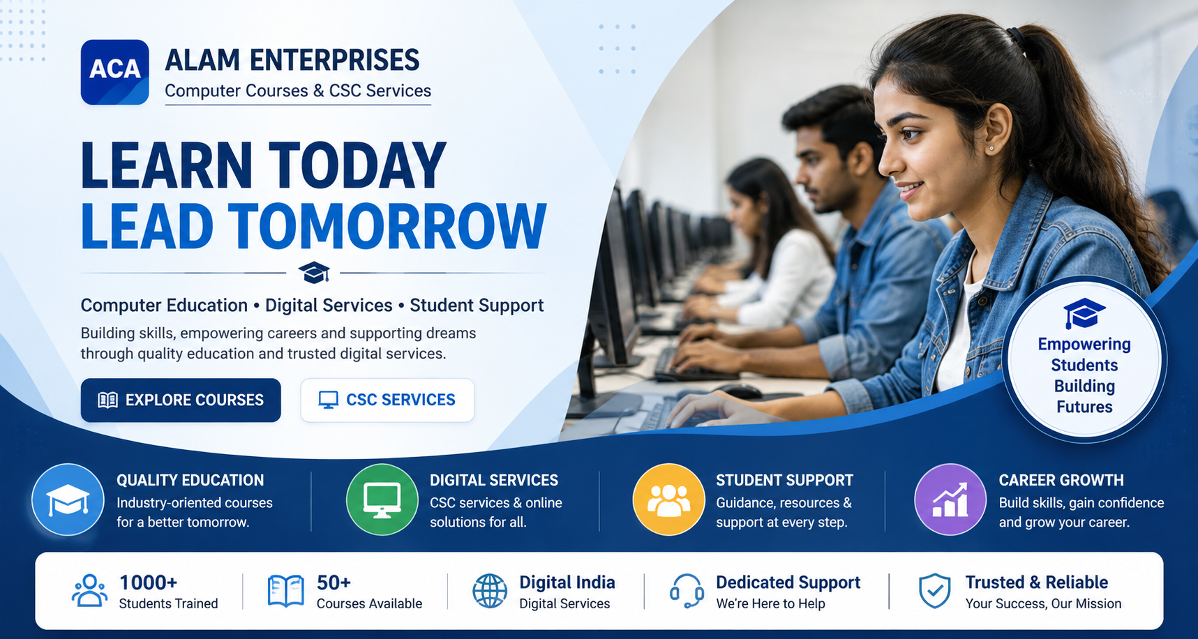 ALAM COMPUTER ACADEMY banner 2